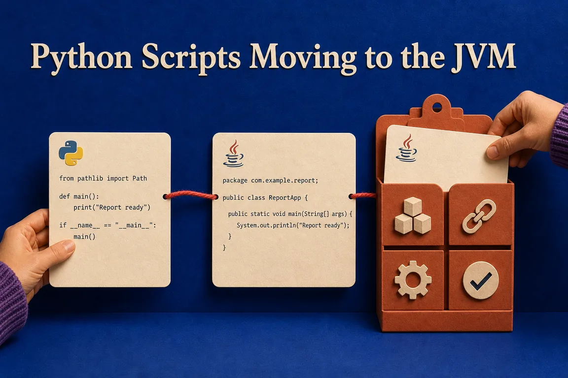 Python script prepared as a Java module